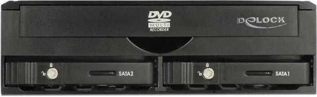Produktbild Delock 5.25" Mobile Rack for 1 x 5.25" Slim Drive + 2 x 2.5" SATA HDD / SSD