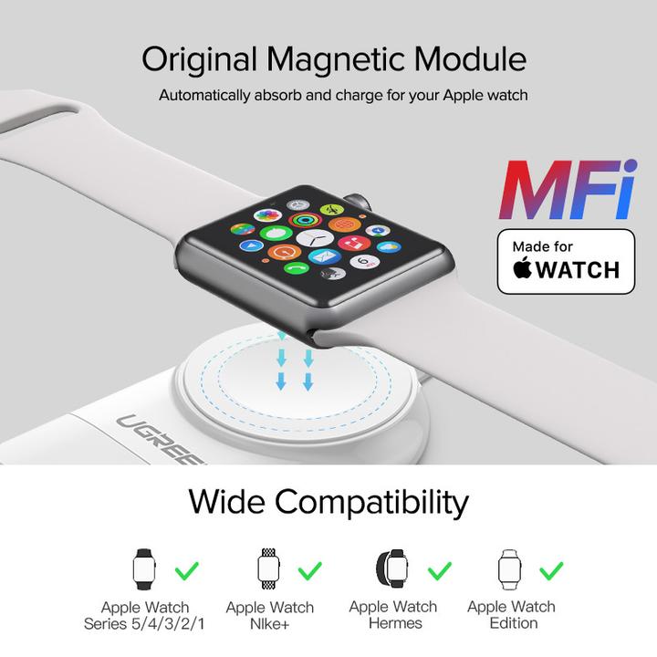 Produktbild Ugreen Magnetisches Ladegerät für Apple Watch USB MFi