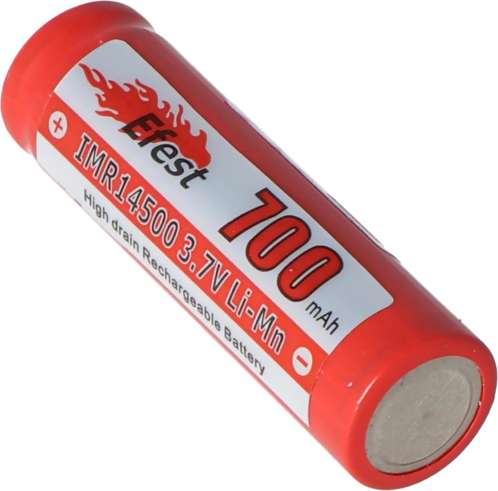 Actual product image Efest Battery IMR 14500 V1 - unsecured (1 pcs., 14500, 700 mAh)