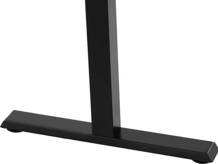 Produktbild Fromm & Starck Höhenverstellbarer Schreibtisch Gestell Hubsäulentisch manuell schwarz 70 kg (82 x 60 cm)