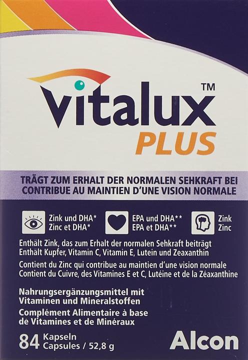 Actual product image Vitalux Plus caps (84 Piece, Capsules, 98 g)