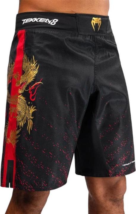 Venum Tekken 8 Marshall Law Fightshorts Black Red Gold