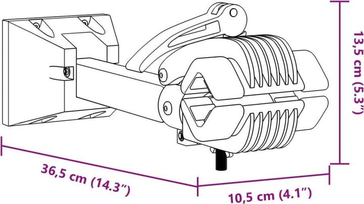 Immagine prodotto VidaXL Cavalletto per bici pieghevole a parete