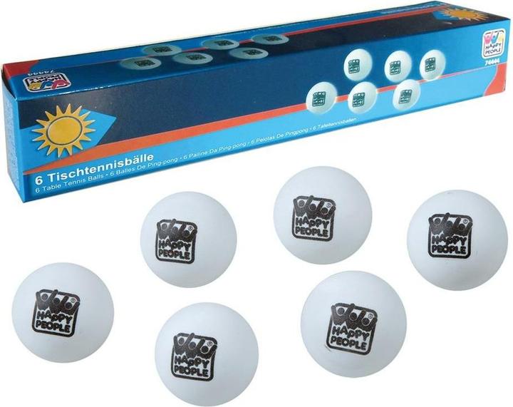 Image du produit Happy People Balle de ping-pong 6PCS blanche (1 pcs)