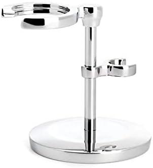 Actual product image Mühle Shaving set, 3-piece, shaving brush with silver-tip badger point, HANDCRAFT, safety razor (closed