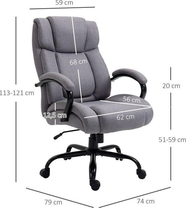Immagine prodotto Swisshandel24 Sedia da ufficio Sedia da gioco Funzione dondolo con imbottitura spessa ed ergonomica Portata 220 kg