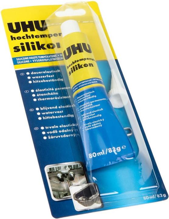 Produktbild UHU Hochtemperatur-Silikon (0.08 kg, Schwarz, 80 ml)