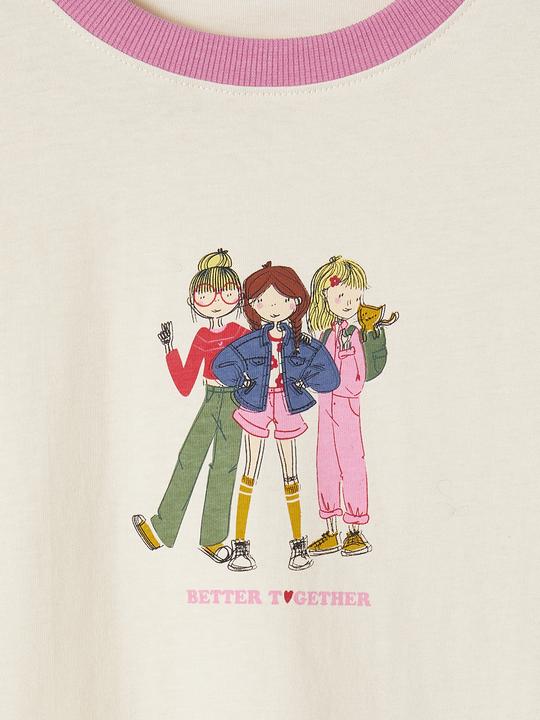 Produktbild Vertbaudet Mädchen Shirt mit Girlie-Print und Recycling-Baumwolle (92)