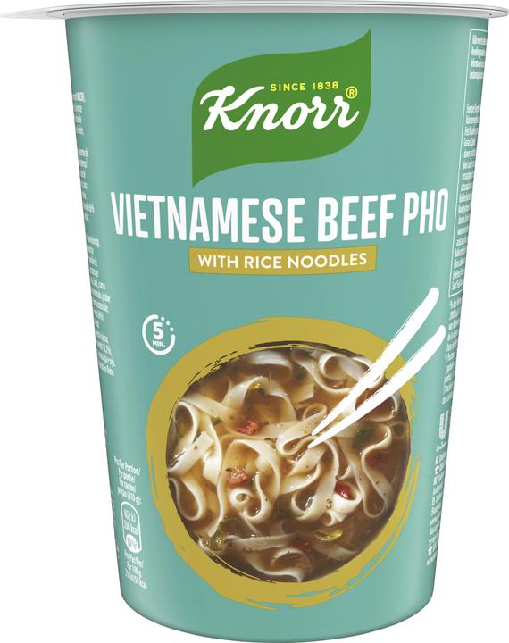 Knorr Vietnamese Beef Pho with Rice Noodles Cup, Asian Vietnamese Instant Rice Noodles Snack (60 g)