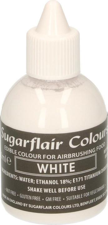 Sugarflair Airbrush-Farbstoff - Brillantweiss