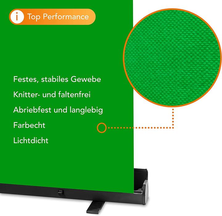 Immagine prodotto Walimex pro Pannello roll-up sfondo verde 210x220 (220 cm, 220 cm)