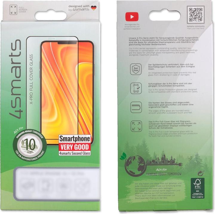 Immagine prodotto 4smarts Pellicola protettiva Second Glass X-Pro Full Ultrasonix Galaxy S22+ (1 Pezzo/i, Samsung Galaxy S22+)