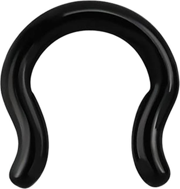 Produktbild Star Piercing Septum Ring schwarz (ohne Messing, Chirurgenstahl 316L)