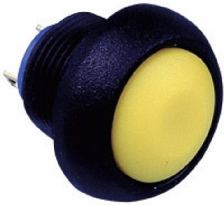 Actual product image APEM Black snap-in mounting pushbutton switch