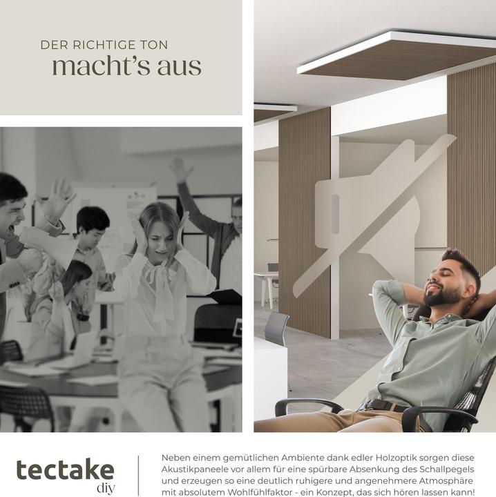 Actual product image tectake Set of 2 acoustic panels Sonic Wall (2 pcs.)