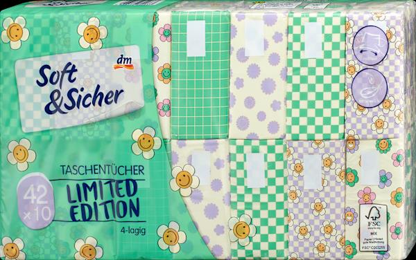 dm Soft&Sicher Taschentücher Design 4-lagig (42x10 St)