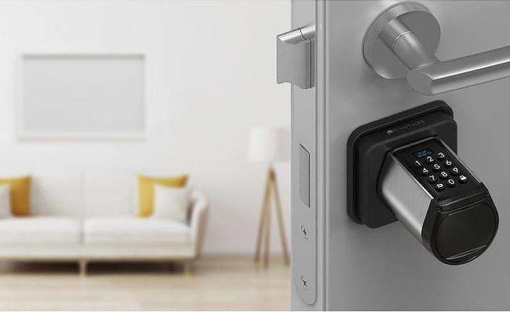Actual product image VisorTech Electronic door lock cylinder (Key, Smartphone)