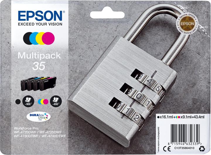 Actual product image Epson Ink/35 Padlock CMYK SEC (M, FC, Y, C)