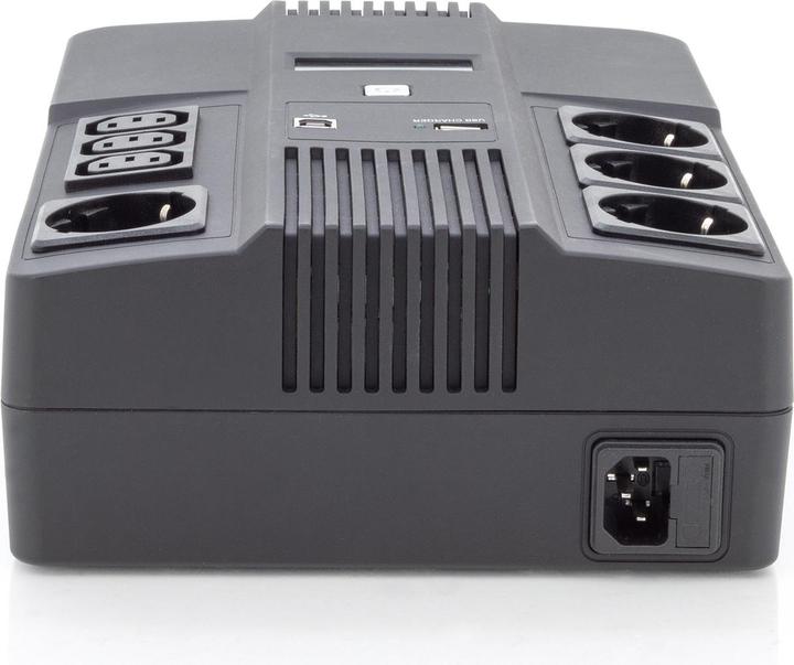 Image du produit Digitus Onduleur tout-en-un, 600VA/360W, LED x1, 4x CEE 7/7,3x IEC C13, USB (600 VA, 360 W, Line-interactive Onduleur)