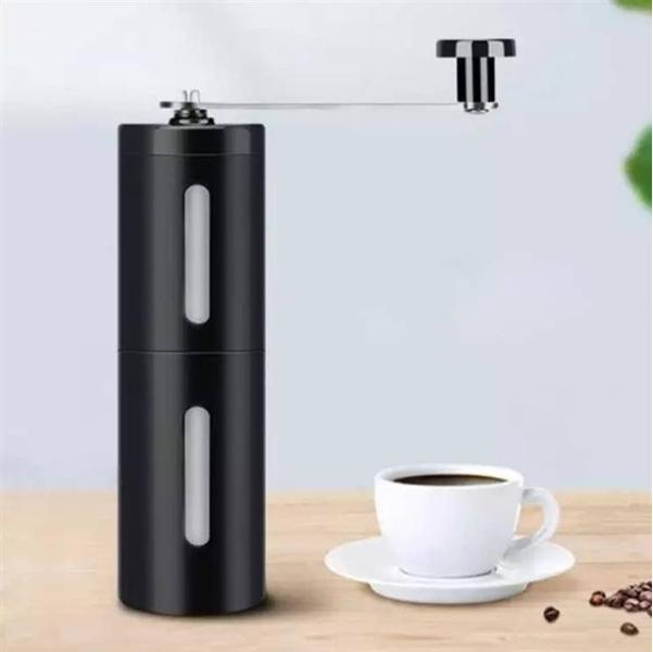 Aptel MACINATRICE DI CAFFÈ MANUALE Bava regolabile in acciaio nero AG839