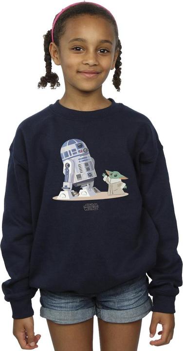 Produktbild Star Wars The Mandalorian R2D2 And Grogu Sweatshirt Mädchen (152, 158)