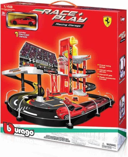 Actual product image Bburago Burago Ferrari Racing Garage 1/43