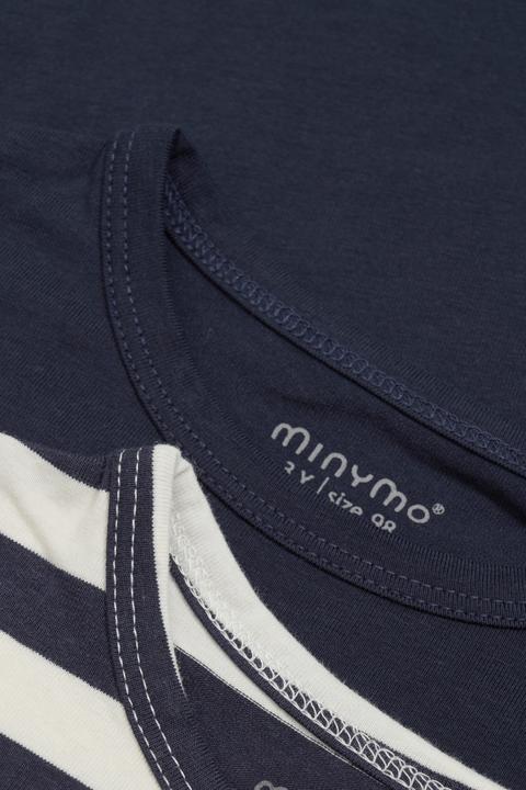 Image du produit Minymo Kid's Basic 34 -T-shirt L/S (2-pack) (140)