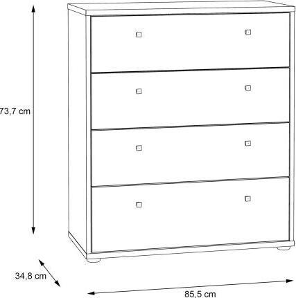 Image du produit Forte Lehsten (74 x 35 x 85.5 cm)