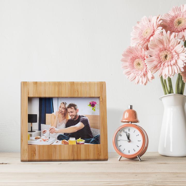 Actual product image Relaxdays Bamboo Picture Frame (10 x 15 cm)