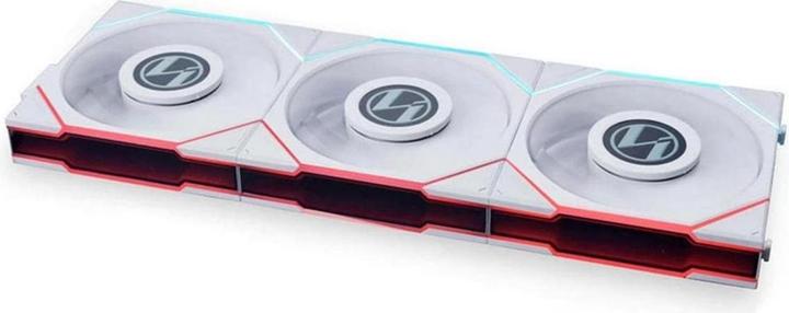 Lian-Li UNI FAN TL LCD Series Reverse Blade Lüfter, 3er-Pack inkl. Controller - 120mm, weiss (120 mm, 3 x)