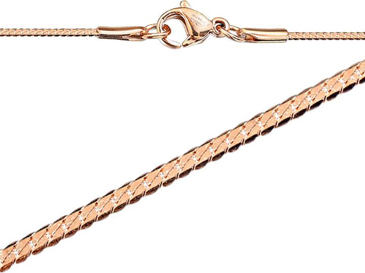 Actual product image Star Piercing Kette flach rosegold (without brass, Surgical steel 316L)