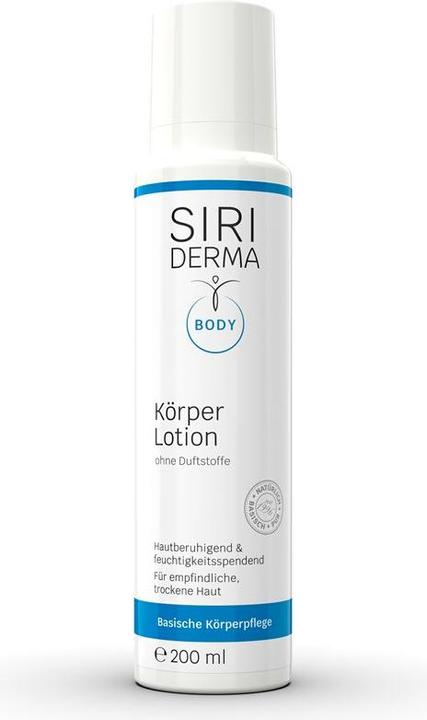 Siriderma Körperemulsion ohne Duftstoffe (Körpermilch, Körpercreme, Körpergel, Körperlotion, 200 ml)