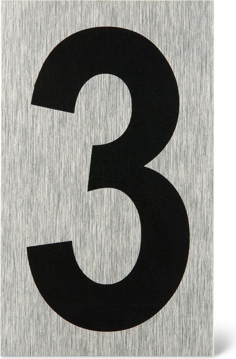 Alpertec Plaque chiffre 3