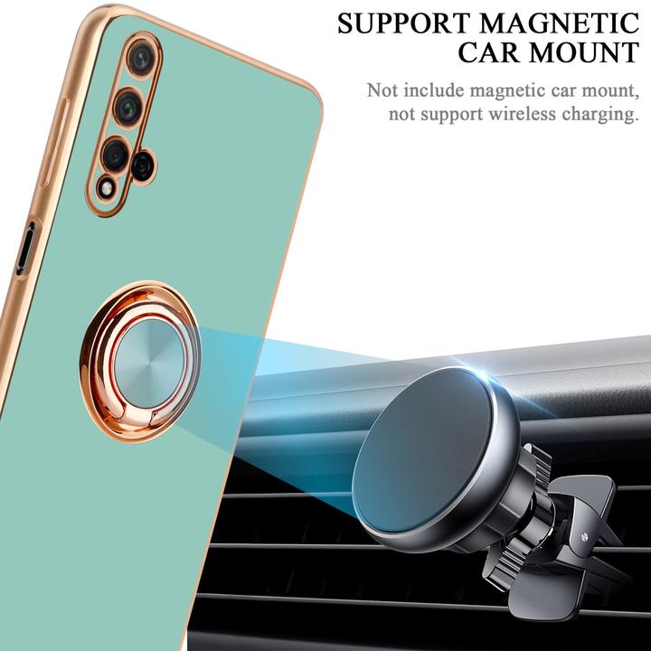 Image du produit Cadorabo Coque pour Honor 20 / 20S / Huawei NOVA 5T en TPU avec protection de l'appareil photo et anneau (K20, TCL 20S, Huawei Nova 5T)