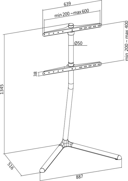 Actual product image LogiLink BP0079 (Universal, 70", 40 kg)