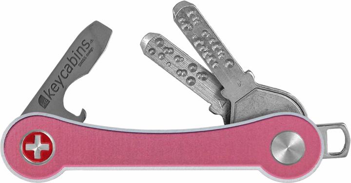 Keycabins Schlüsselorganisator KCAFS1.2 Aluminium frame S1 pink