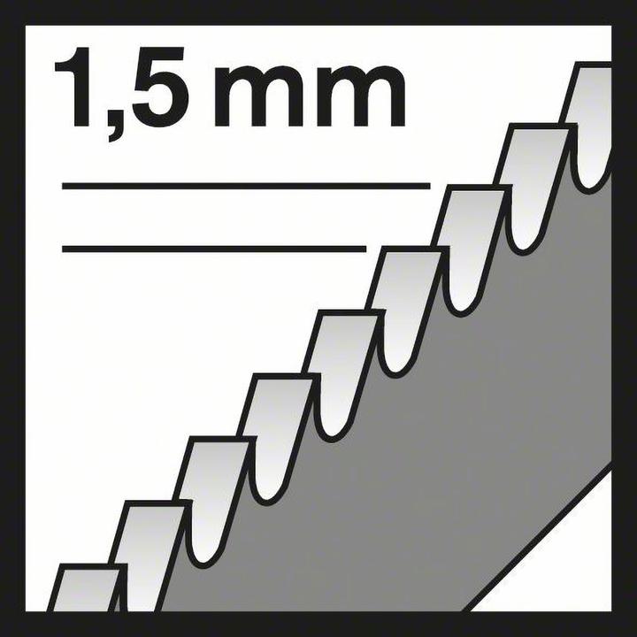 Produktbild Bosch Professional Zubehör Stichsägeblatt T 118 EOF Flexible for Metal, 3er-Pack
