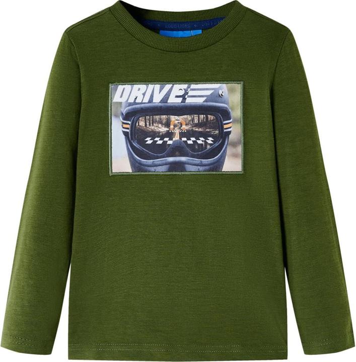 Produktbild VidaXL Kinder-Langarmshirt Dunkles Khaki 116,Material: 100 (116)
