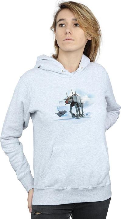 Immagine prodotto Star Wars Christmas AT-AT Reindeer Felpa con Cappuccio Donna (M)