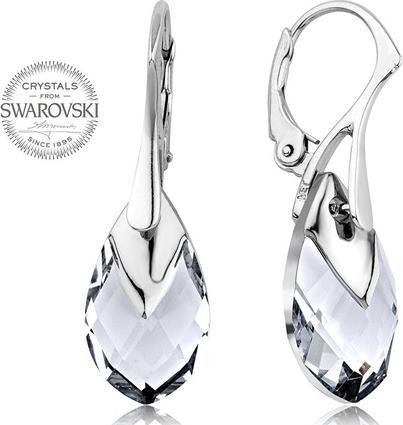 Image du produit Levien Shimmering Pear Metcap Crystal Earrings (L)