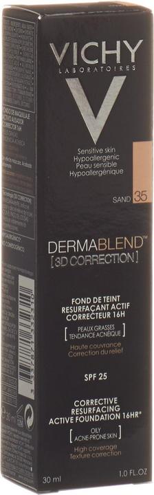 Actual product image Vichy Dermablend (3D Correction) Skin Imperfections Optically Correcting Make-up (35 Sand)