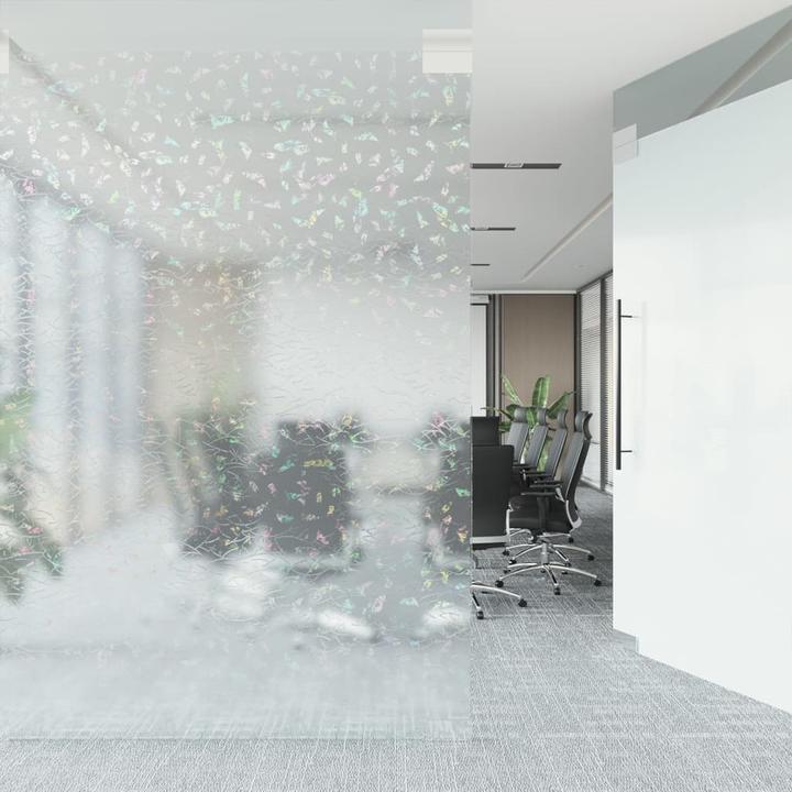 Actual product image VidaXL Window film matt 3D rainbow pattern PVC (60 x 2000 cm)