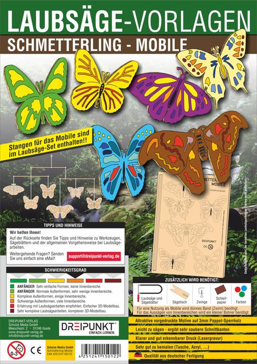 Image du produit Modèles de scie à chantourner Papillon - Appareil mobile