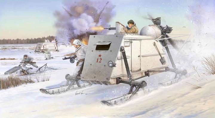 Actual product image Trumpeter Soviet NKL-26 Armoured Aerosan