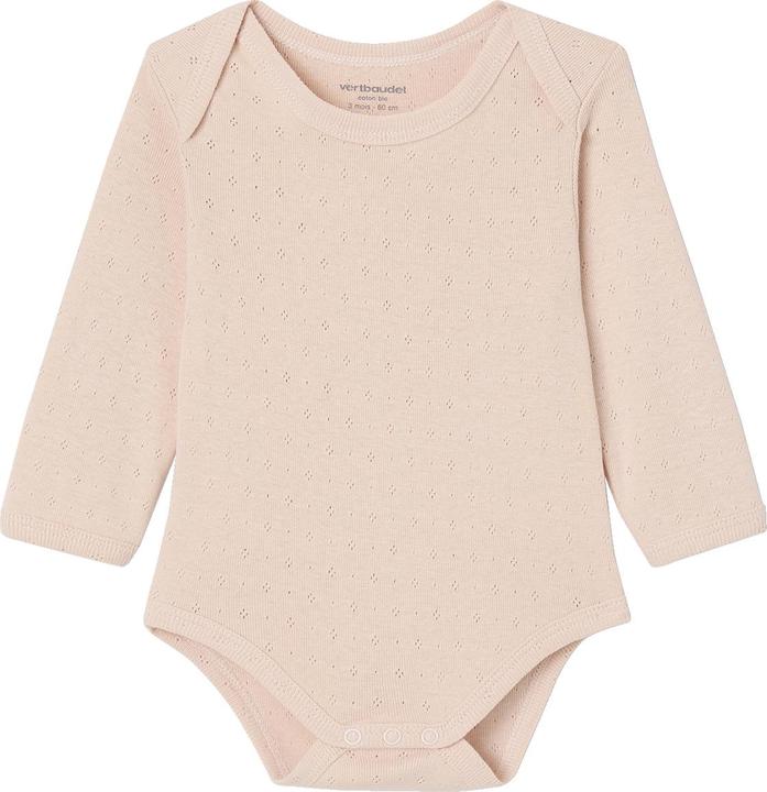 Produktbild Vertbaudet Bio-Kollektion: 2er-Pack Baby Langarmbodys mit zartem Lochmuster (86)