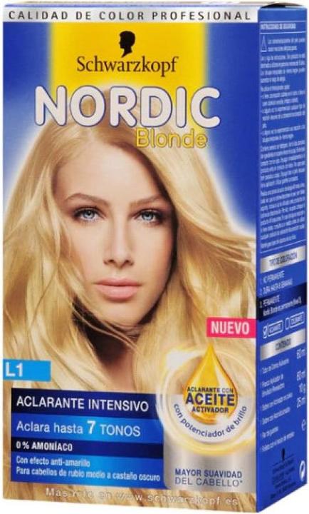 Produktbild Schwarzkopf NORDIC BLONDE L1 aclarante intensivo 0% amoniaco