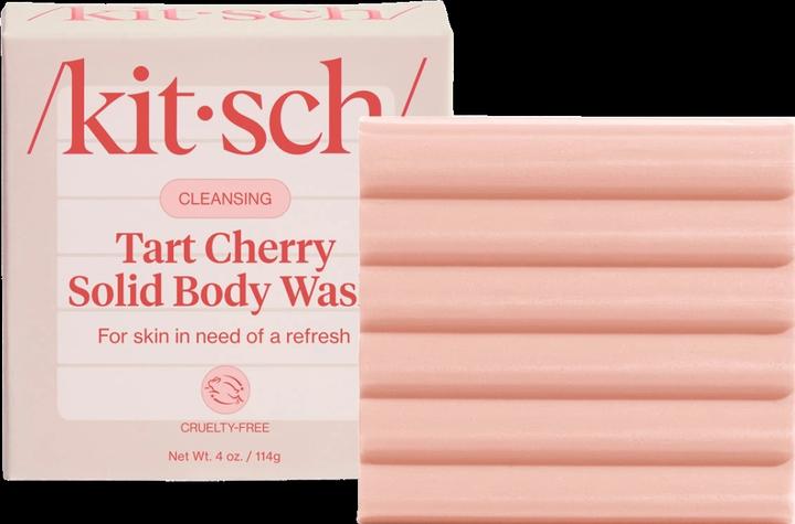 Kitsch Feste Duschseife Sauerkirsche 114g (Hartseife)