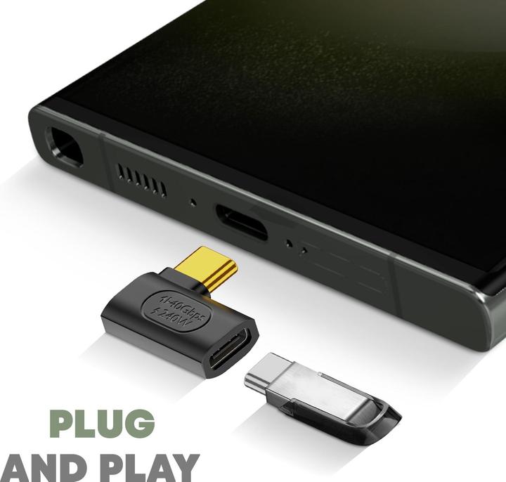 Immagine prodotto Avizar Adattatore USB-C angolato (USB tipo C, USB tipo C)