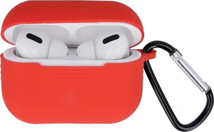 Productafbeelding GreenGo AirPods Pro Silicone Hoesje met Haak (Koptelefoon tas)