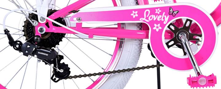 Image du produit Volare Lovely Kinderfiets - Meisjes - 20 inch - Roze - 7 versnellingen (20")